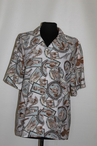 Camasa retro print zeii Greciei anii '80