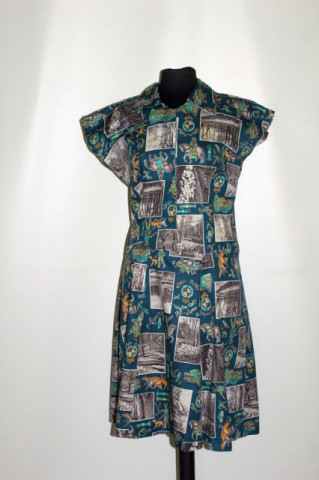 Rochie vintage print fotografii anii 60
