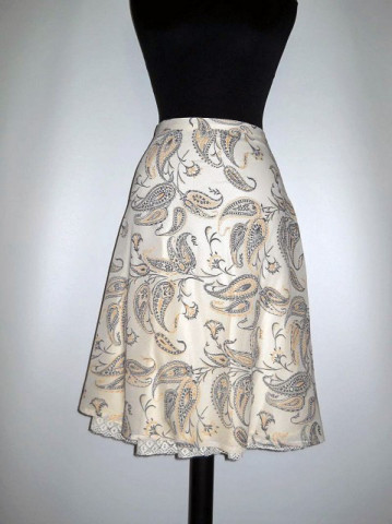 Fusta vintage print paisley anii '70