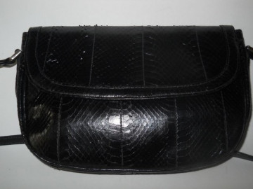 Poseta piele de sarpe neagra anii '70