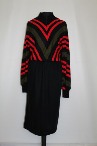 Rochie vintage "Caron of Chicago" anii '70