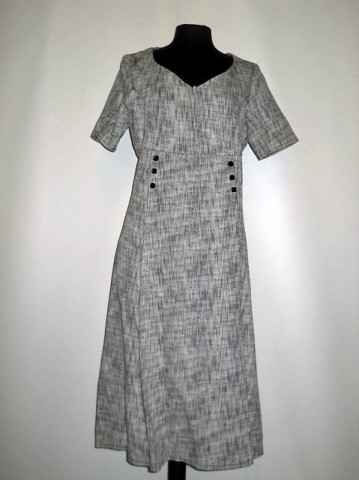 Rochie vintage gri model degrade anii '70
