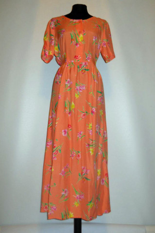 Rochie frez print floral anii '80