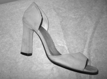 Sandale din piele de antilopa gri repro anii '70