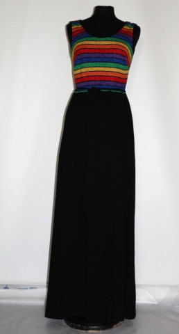 Rochie de seara vintage dungi anii '70