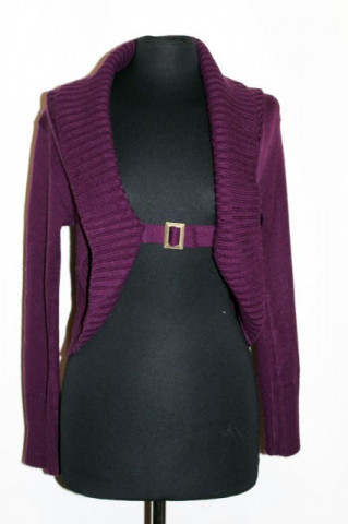 Cardigan violet repro anii '70