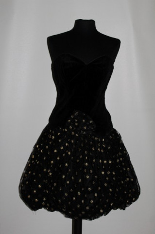 Rochie retro de ocazie buline aurii anii '80