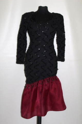 Rochie retro de ocazie stil flamenco anii '80