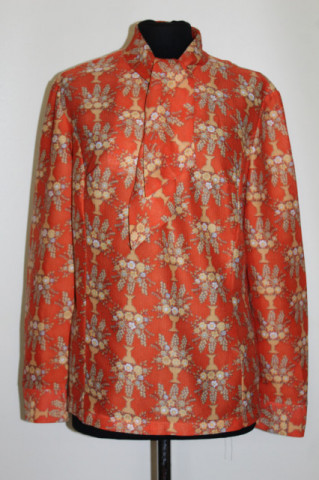 Bluza portocalie vase de flori anii '60