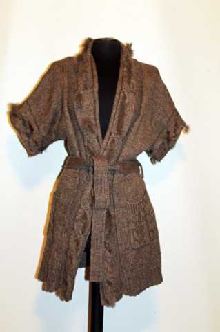 Cardigan ornamente blanita anii '90