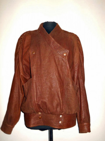 Jacheta retro din piele "Penny Howson" anii '80