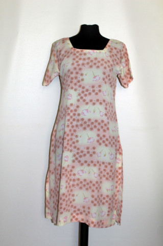 Kurta print cerculete si flori anii '90