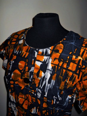 Rochie print abstract anii '50
