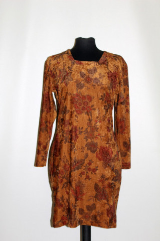 Rochie retro catifea print floral anii '90