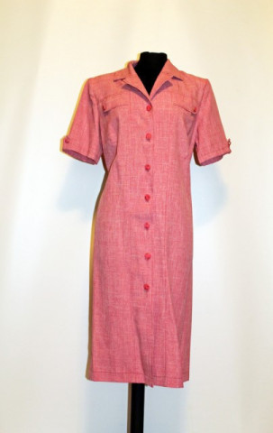 Rochie vintage roz carne anii '70