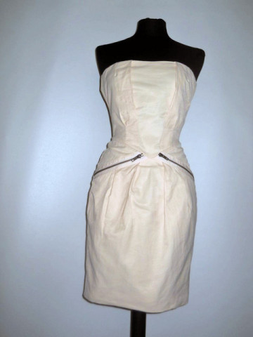Rochie de ocazie nude "Selected Femme" repro anii '60