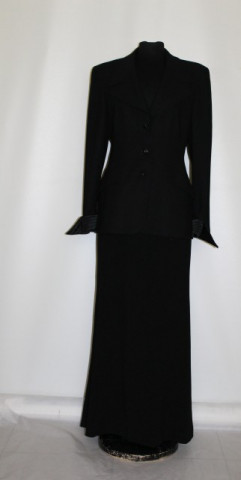 Deux pieces de ocazie negru "Escada" anii '90