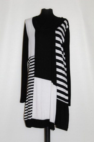 Rochie dungi alb cu negru anii '90