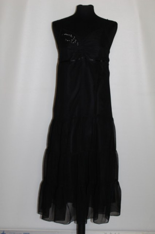 Rochie de ocazie din voal negru anii '90