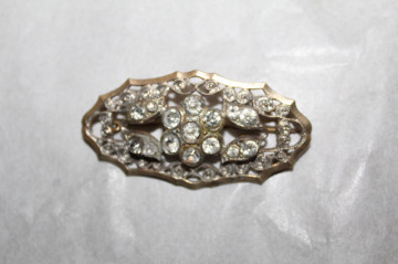 Broșă Art Deco cristale model floral anii 20