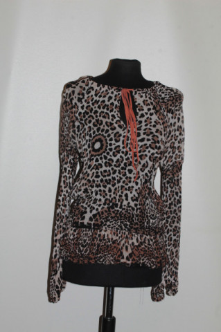 Bluză animal print Roberto Cavalli anii 90