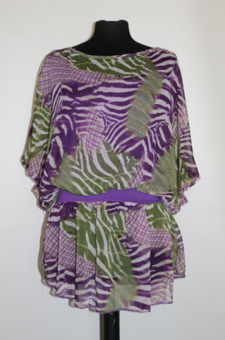 Bluză jungle print stilizat repro anii 70