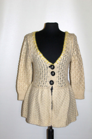 Cardigan vintage crem anii '70