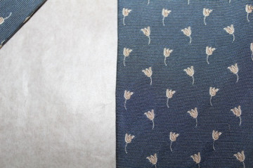 Cravata lalele brodate "Monti" anii '70  - '80