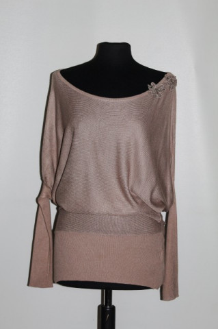 Pulover bej repro anii '70