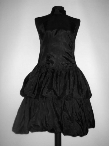Rochie de ocazie din moar negru anii '80
