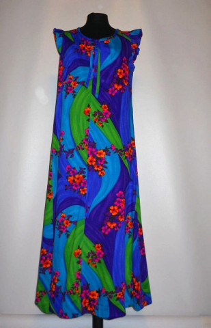 Rochie vintage hawaiana "Diamond Head" anii '60
