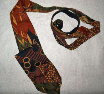 Cravata vintage "Havana Fashion" anii '70 - '80