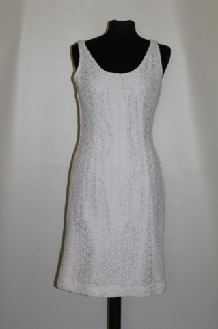 Rochie vintage din dantela alba anii '60