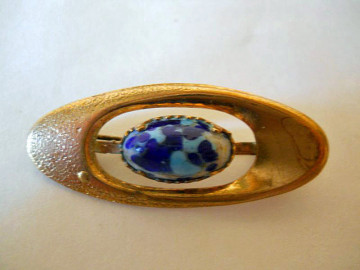 Brosa cu ornament din portelan perioada edwardiana cca. 1910
