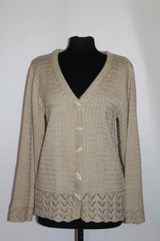 Cardigan bej ajurat repro anii 40