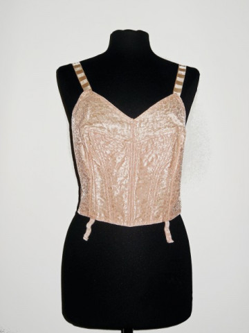 Corset din atlaz si dantela anii '40