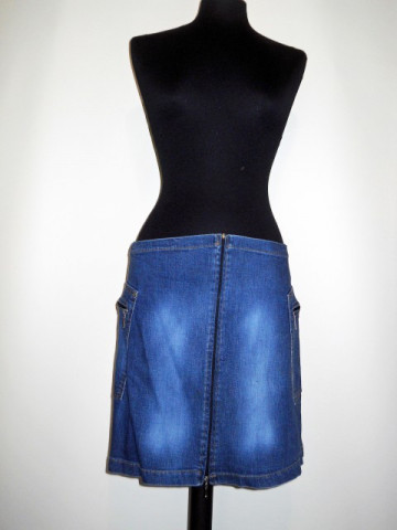 Fusta mini jeans repro anii '70