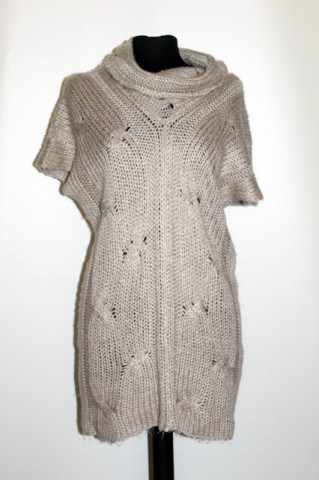 Pulover maneca scurta gri repro anii '70