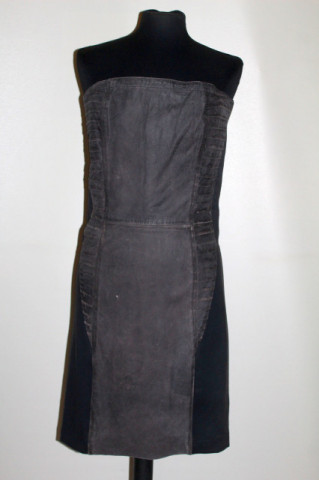 Rochie din piele naturală Gestuz