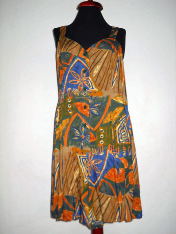 Salopeta jungle print anii '90