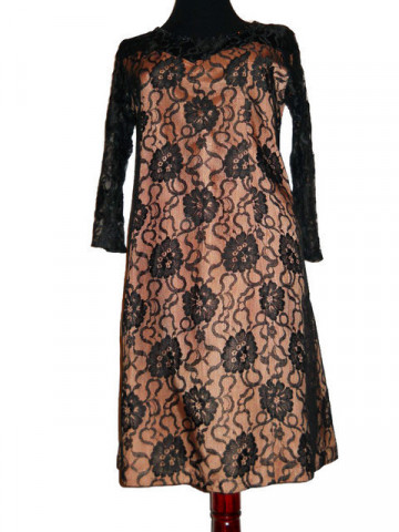 Rochie vintage de seara din dantela anii '60