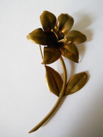 Brosa antique floare alama perioada edwardiana cca. 1900