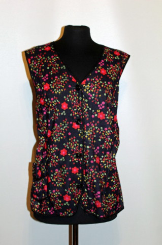 Bluza vintage floricele rosii anii '70