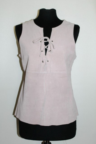 Bluza lila din piele intoarsa "Guess"