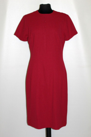 Rochie vintage vișinie model în relief anii 60