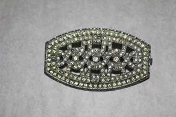 Brosa vintage masiva cristale Art Deco anii '20
