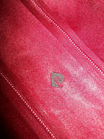 Cravata vintage rosie dungi gri "Pierre Cardin" anii '60