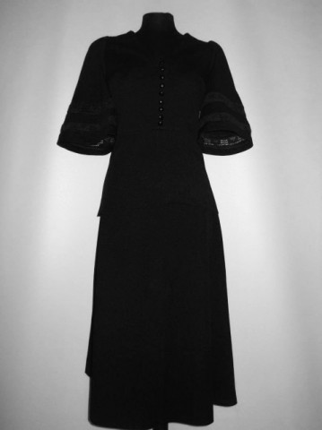 Deux pieces vintage negru anii '60