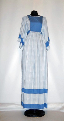 Rochie maxi vintage patratele stil hippie anii '60 - '70