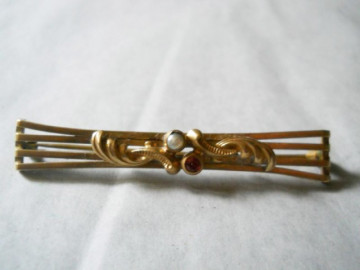 Brosa lunga motive vegetale perioada edwardiana cca. 1900